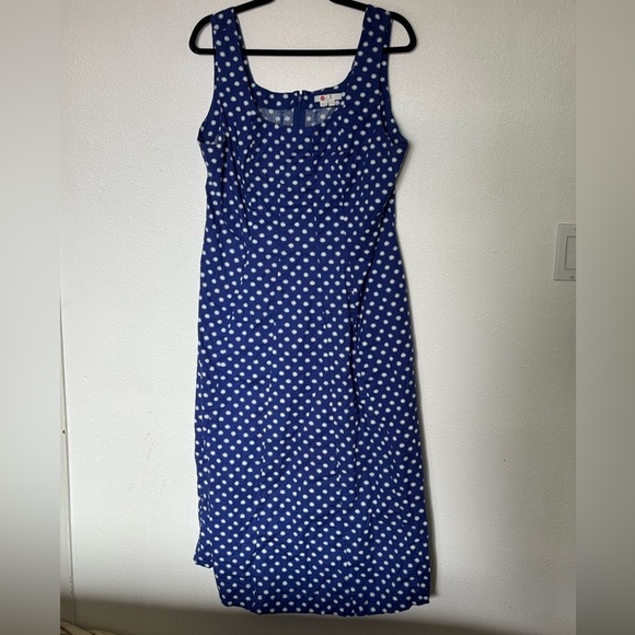 Boden Sabina Midi Dress Lapis Spot Star size 16 - Picture 1 of 6